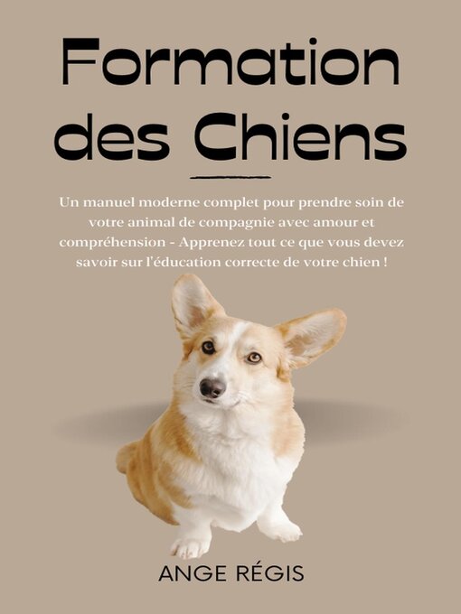 Title details for Formation des Chiens by Régulo Miguel - Available